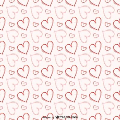 Sketchy Hearts Pattern – Free Download, Free Stock Photo