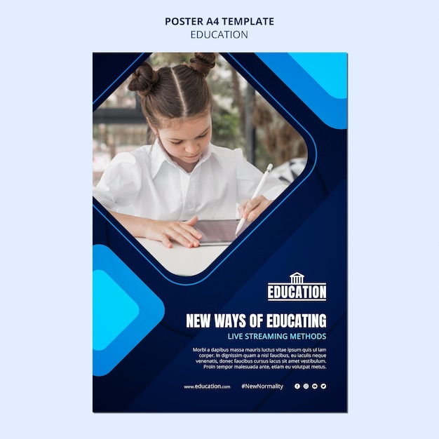 Education Poster Template – Free Download, Download Free Stock Photo