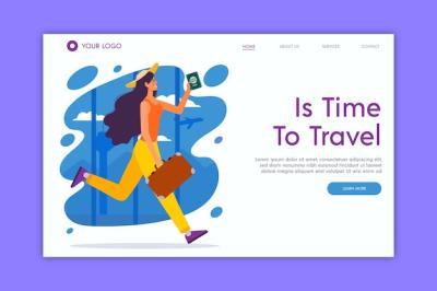 Stunning Travel Landing Page – Free Download