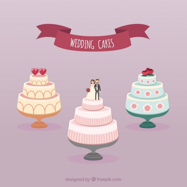 Stunning Wedding Cake Vector Templates – Free to Download