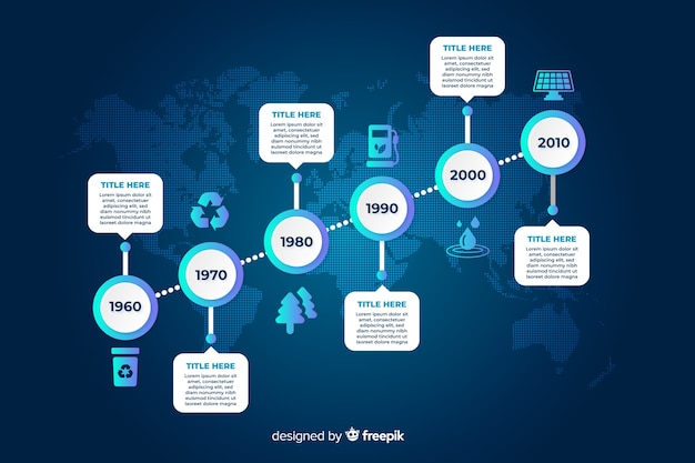 Colorful Modern Timeline Infographic Template – Free Download