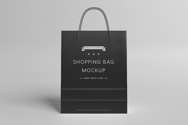 Blank Shopping Bag Mockup on White Background – Free Download