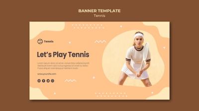 Tennis Concept Banner Template – Free Download