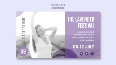 Digital Lavender Template Design: Free Download for Stunning PSD Templates