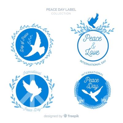 Beautiful Peace Day Labels – Free Download