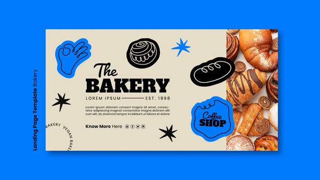 Template for Bakery and Coffee Shop Landing Page – Free Download