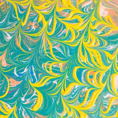 Yellow and Green Abstract Waves – Free Download Stock Photo