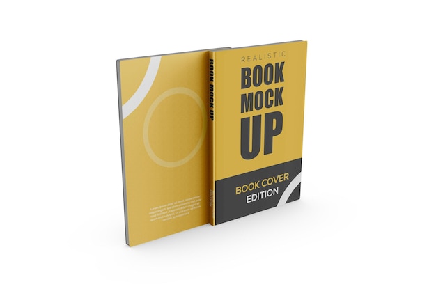 3D Book Mockup Design Isolated – Free Download