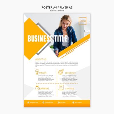 Company Poster Presentation Template – Free Download