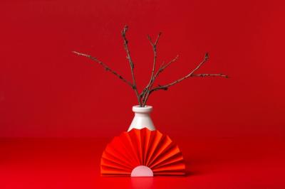 Japanese Aesthetic Featuring Red Fan – Free Stock Photo for Download