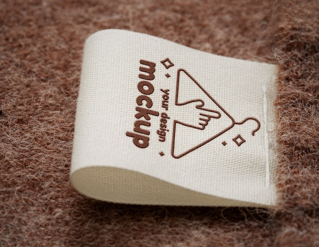 Close Up on Sweater Label Mockup – Free to Download