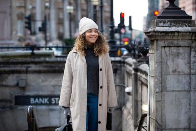 Young Woman Exiting Subway in the City – Free Stock Photo for Download