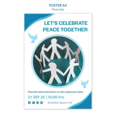 International Day of Peace Poster Template – Free Download