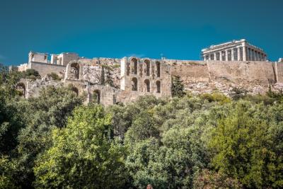 Scenic Panorama of Acropolis Hill with Ancient Greek Ruins in Athens – Free Stock Photo for Download