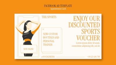 Sport Voucher Template Design for Free Download