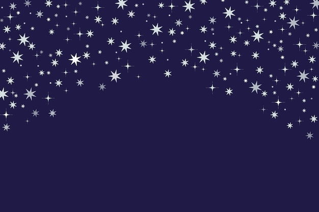 Silver Stars Background in Flat Design – Free to Download