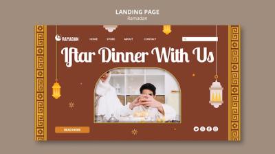 Ramadan Celebration Landing Page Template – Free Download