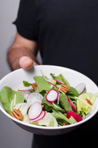 Close-up of Man Holding a Bowl of Salad – Free Stock Photo, Download for Free