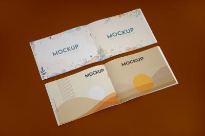 Brochure in Studio Mockup – Free Download for High-Quality Stock Photos