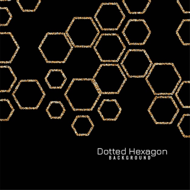 Modern Sparkle Hexagon Vector Template – Free Download