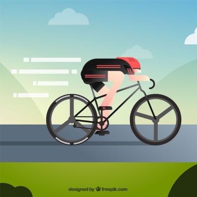 Fast-Riding Professional Cyclist – Free Download