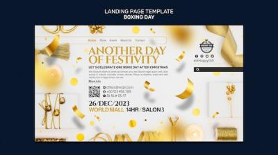 Boxing Day Template Design – Free Download for Stunning PSD Templates