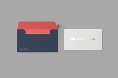 Holder and Card Mockup – Free Download