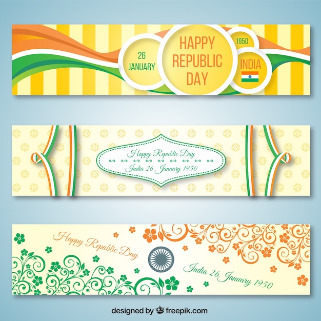 Indian Republic Day Banner Pack – Free Download