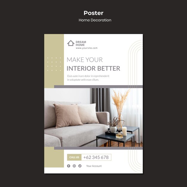 Home Decoration Print Template – Free Download