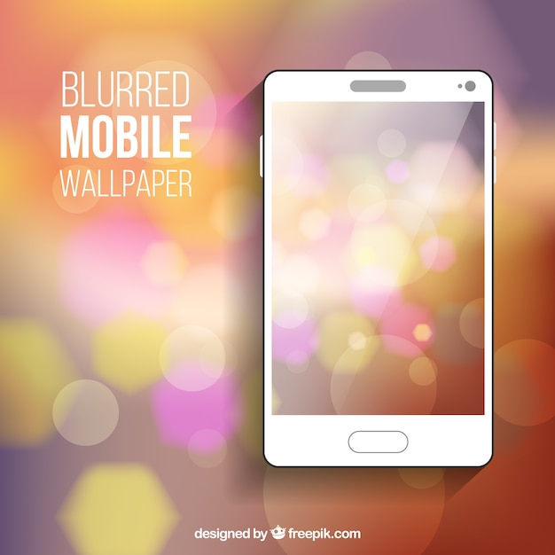 Pretty Bokeh Defocused Wallpaper for Mobile – Free Download