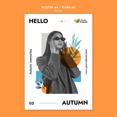 Autumn Season Poster Template – Free to Download