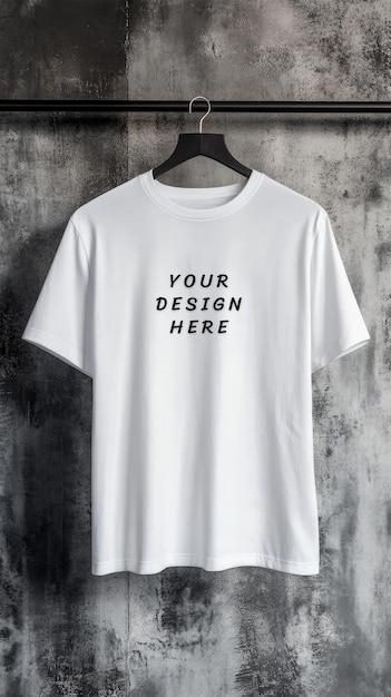 White Blank T-Shirt Mockup – Download Free Stock Photo