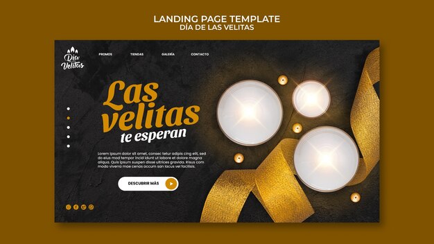 Gradient Dia de la Velitas Template – Free Download