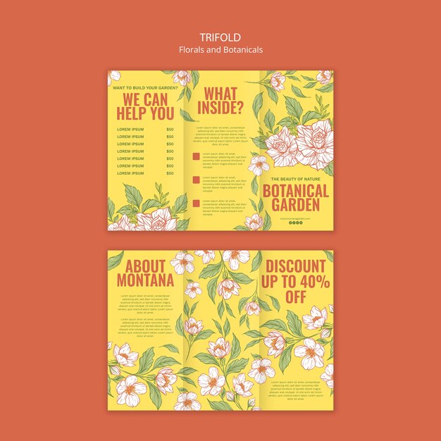 Floral and Botanical Template Design – Download Free Stock Photo