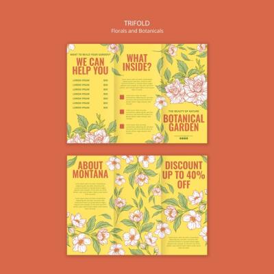 Floral and Botanical Template Design – Download Free Stock Photo