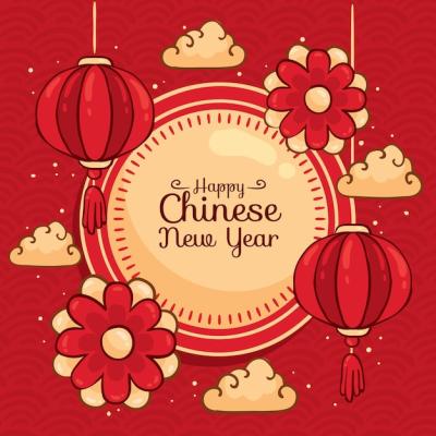 Hand Drawn Happy Chinese New Year – Free Download