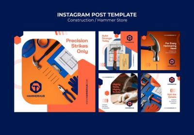 Construction Project Instagram Posts – Download Free Stock Photo