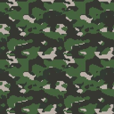 Flat Design Digital Camo Pattern – Free Download