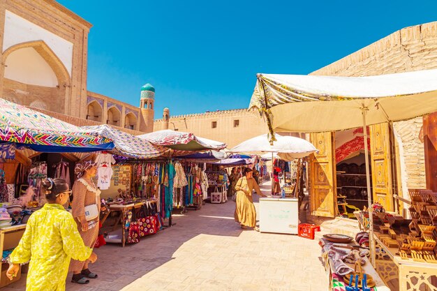 Street Bazaar in Ichan Kala Khiva’s Inner Town – Free Download