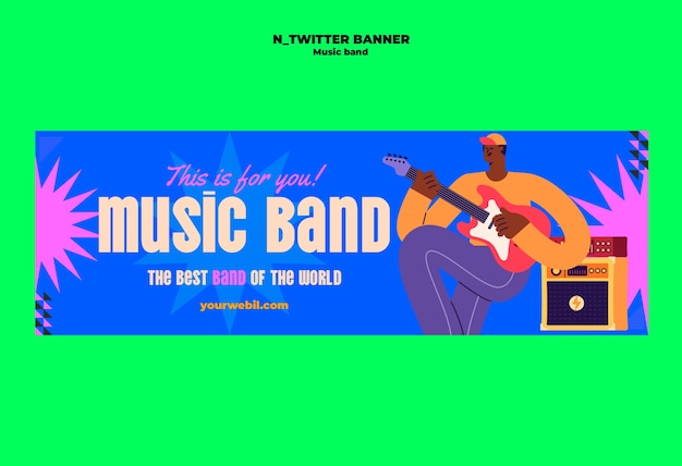 Music Band Festival Banner Template – Free Download, Free Stock Photo