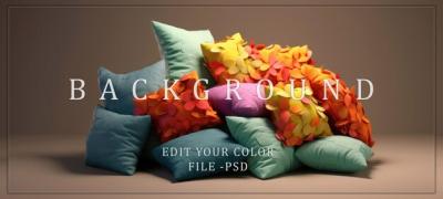 Vibrant Collection of Colorful Pillows – Free Download