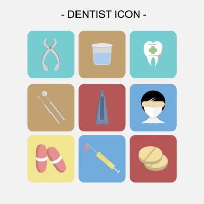 Dentist Icons Collection – Free to Download High-Quality Vector Templates