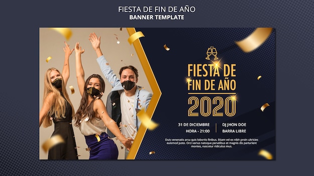 Fiesta de Fin de AÃ±o Banner Template – Free to Download