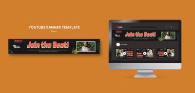 Music Festival YouTube Banner Template – Free Download