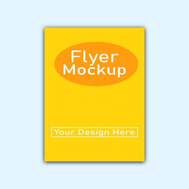 Creative A4 Flyer Mockup Design PSD Template – Free Download