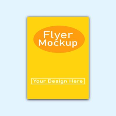 Creative A4 Flyer Mockup Design PSD Template – Free Download