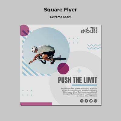 Extreme Sport Flyer Concept – Free Download, Download for Free, Free Stock Photo