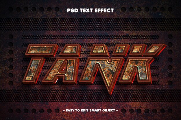 Editable Tank Text Effect – Free Download