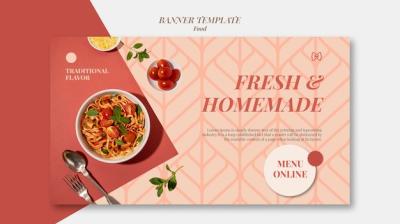 Homemade Pasta Banner Design – Free Download