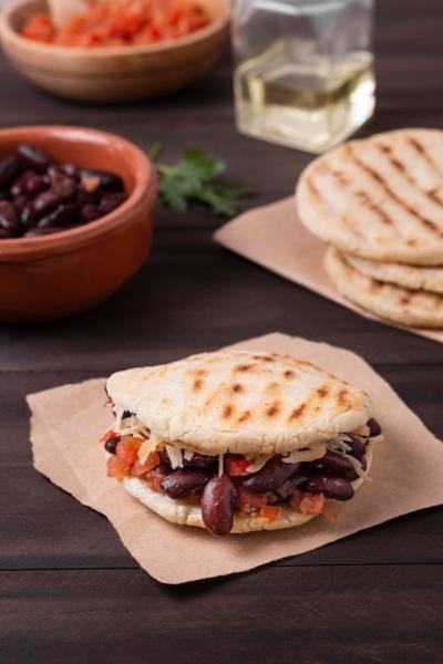 High Angle Vegetarian Arepas – Free to Download